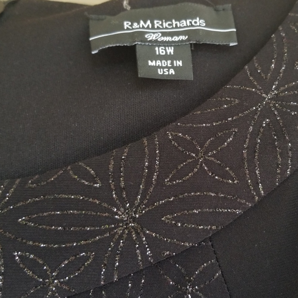 🚫SOLD🚫 R&M Richards Little Black Dress Plus Size - Picture 2 of 8